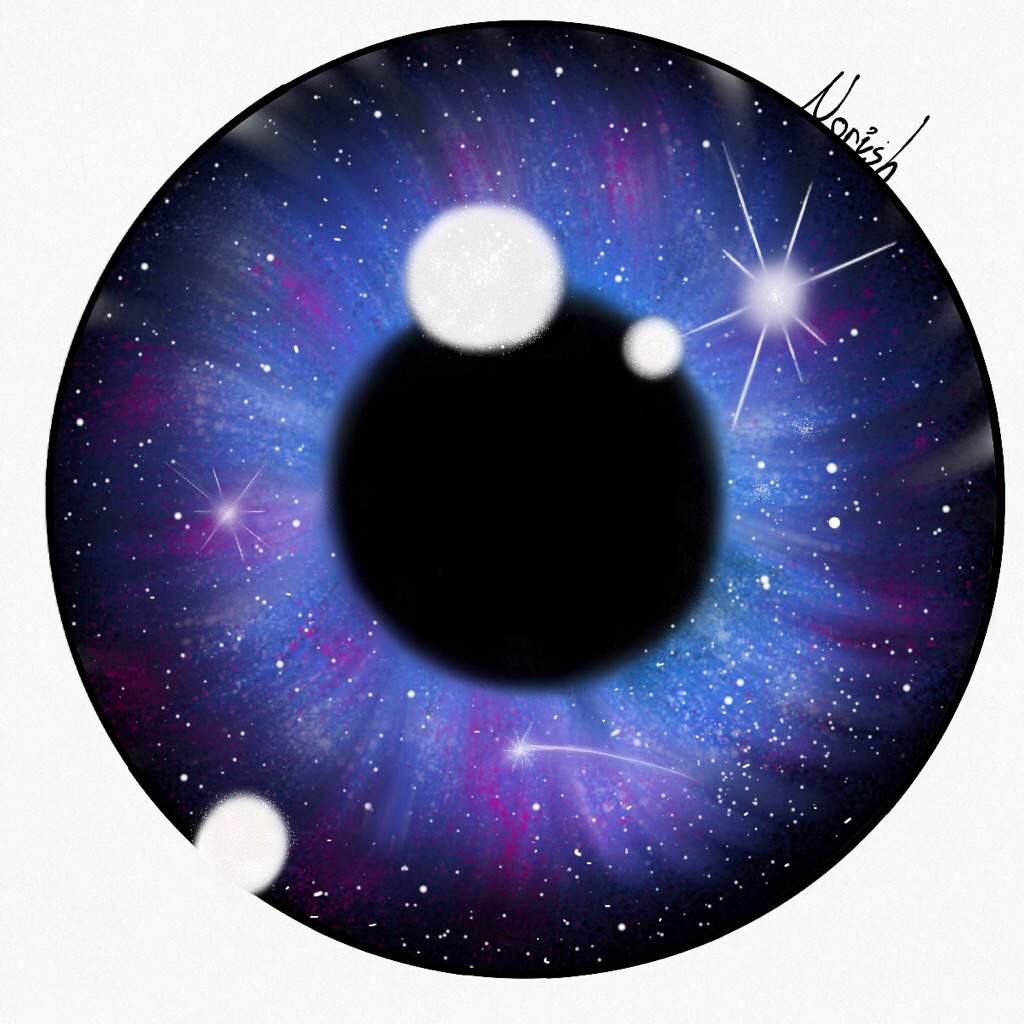 1024x1024 I Made This Galaxy Eye Drawing A Couple Of Days Ago And Im - Galaxy Eye Drawing