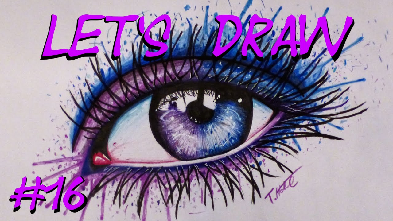 1280x720 Draw - Galaxy Eye Drawing