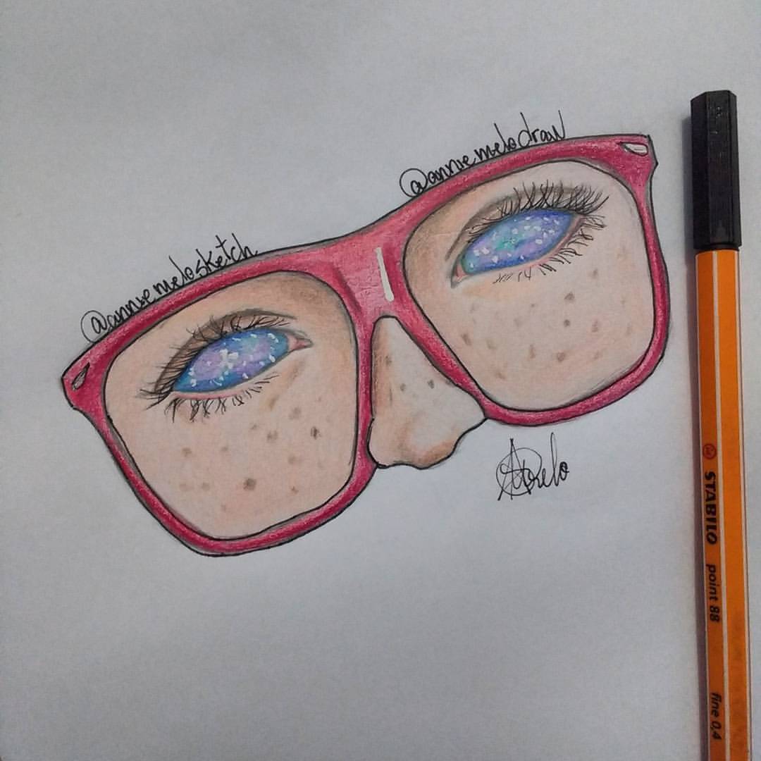 1080x1080 Annie Melo Galaxy - Galaxy Eye Drawing