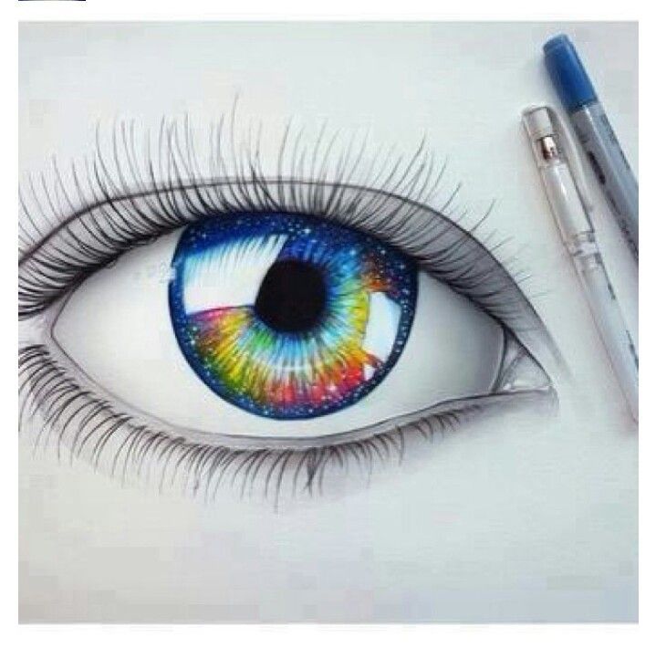 719x710 Tattoo Ideas - Galaxy Eye Drawing