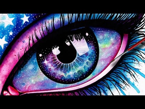 480x360 starry eye - Galaxy Eye Drawing