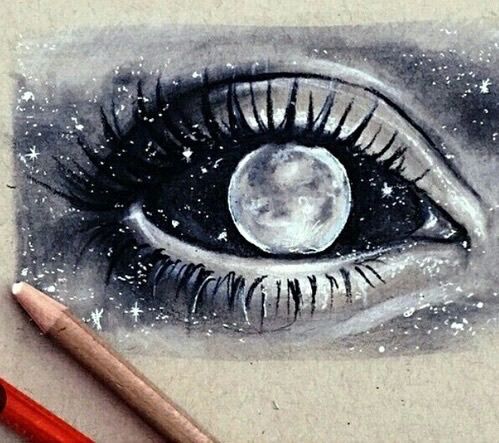 499x443 Art, Black And White, Draw, Drawing, Drawings, Draws, Eye, Galaxy - Galaxy Eye Drawing