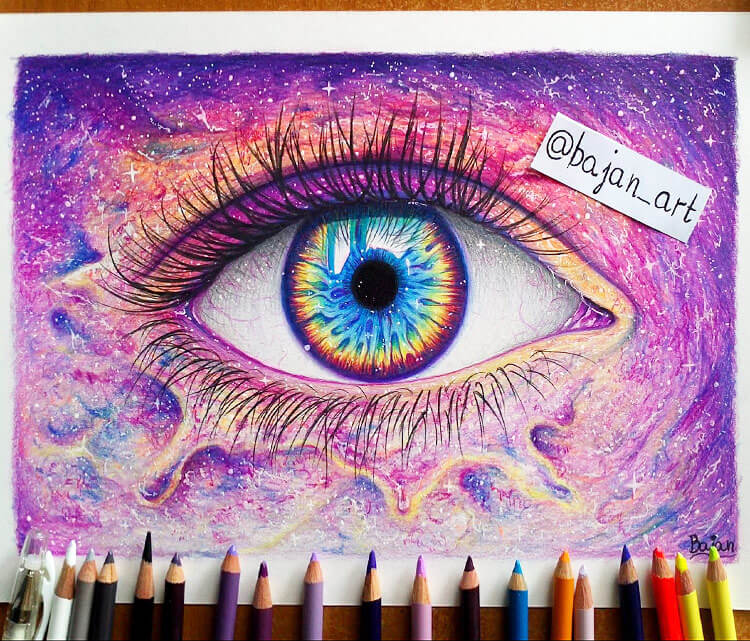 750x641 Galaxy Eye Drawing - Galaxy Eye Drawing