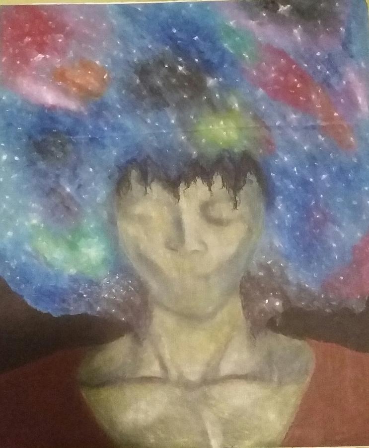 743x900 Galaxy Hair Drawing - Galaxy Hair Drawing