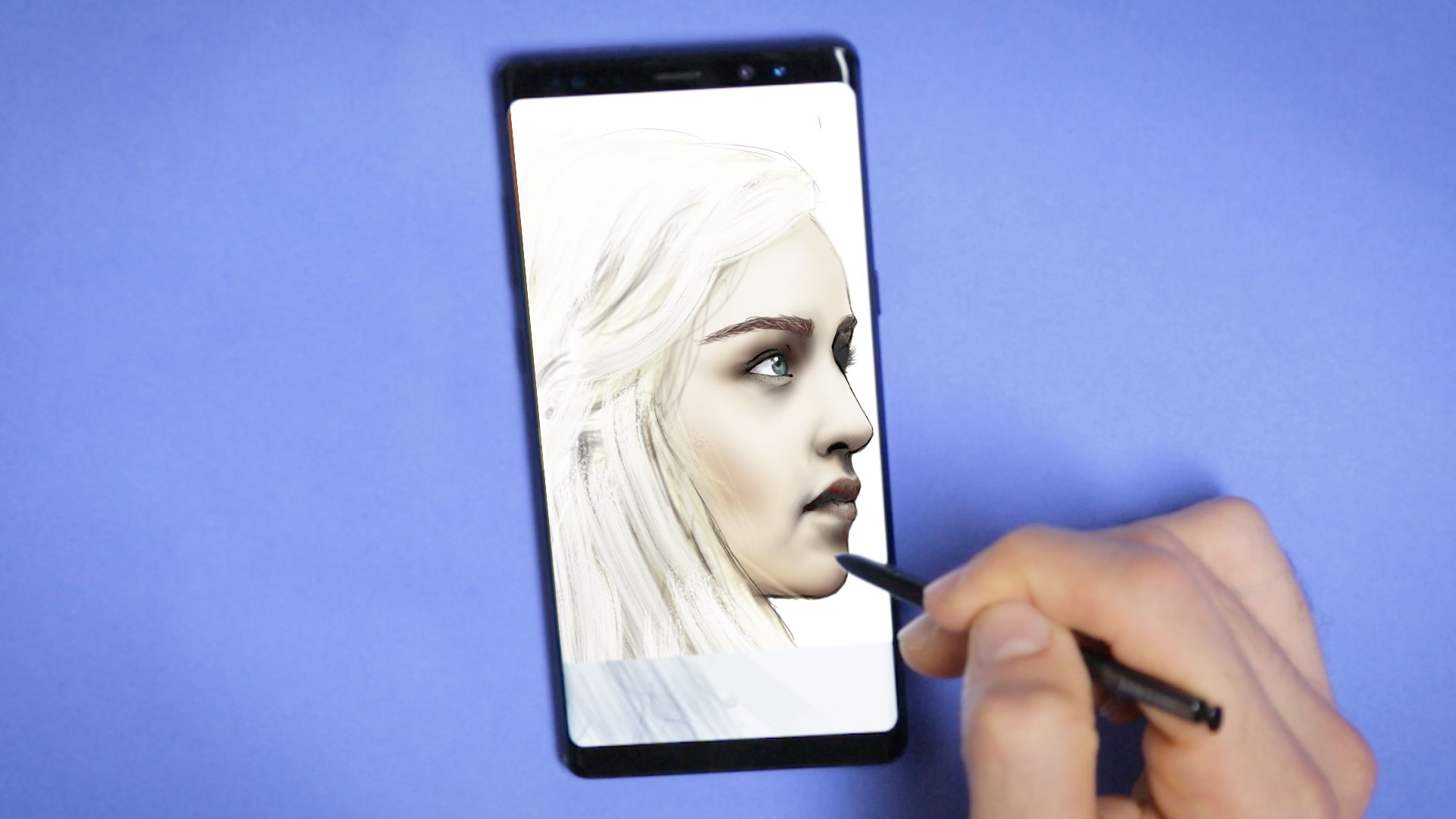 1920x1080 samsung's s pen makes the galaxy note a truly portable artists - Galaxy Note Drawing