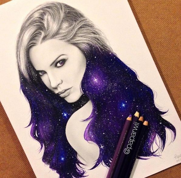 galaxy pen drawing