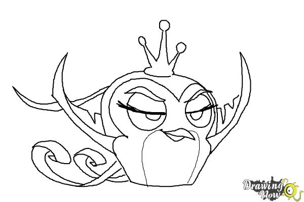 600x400 how to draw angry bird gale from angry birds stella - Gale Drawing