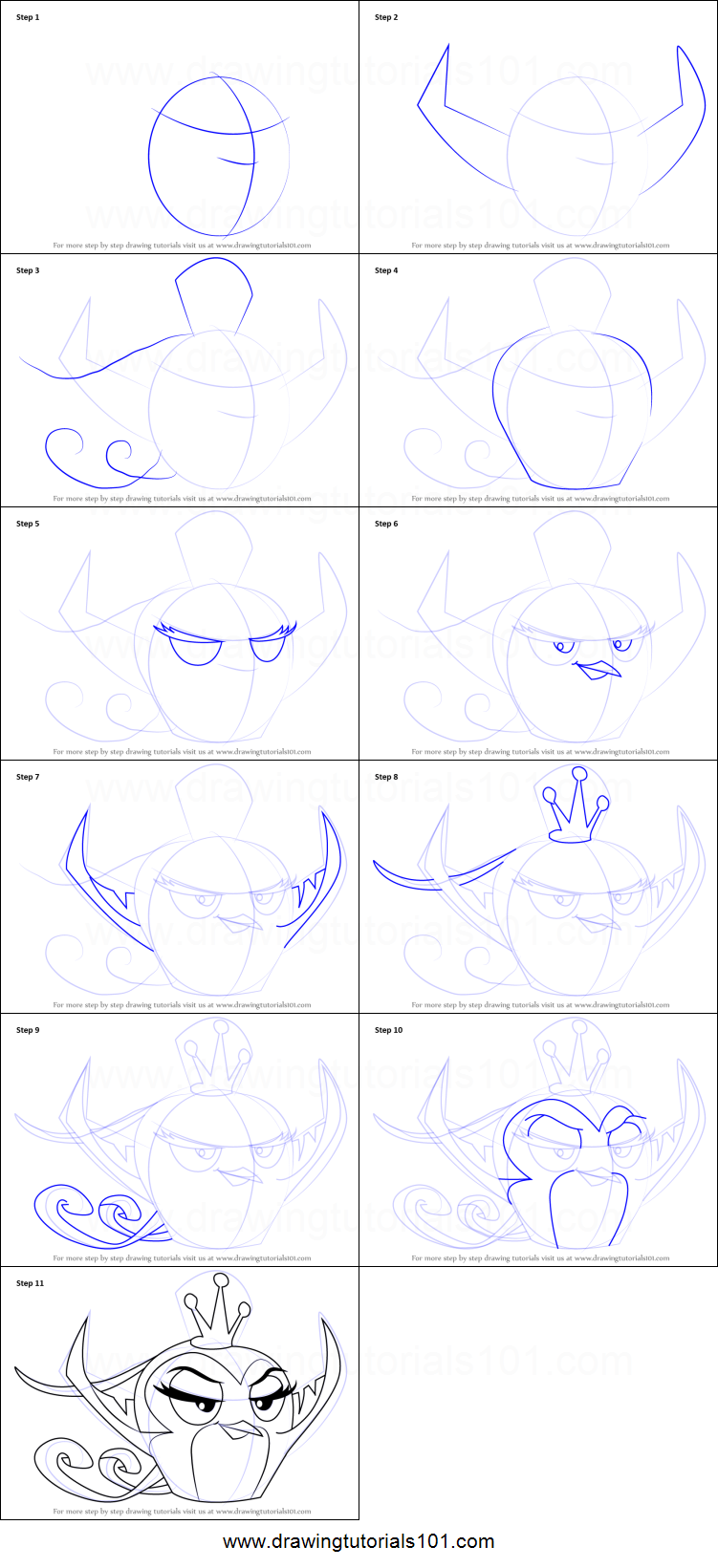 751x1641 how to draw gale from angry birds printable step - Gale Drawing