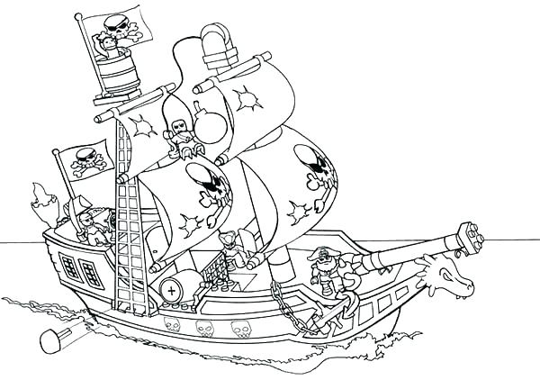 600x422 coloring pages halloween bats pumpkin disney free navy ship - Galleon Ship Drawing
