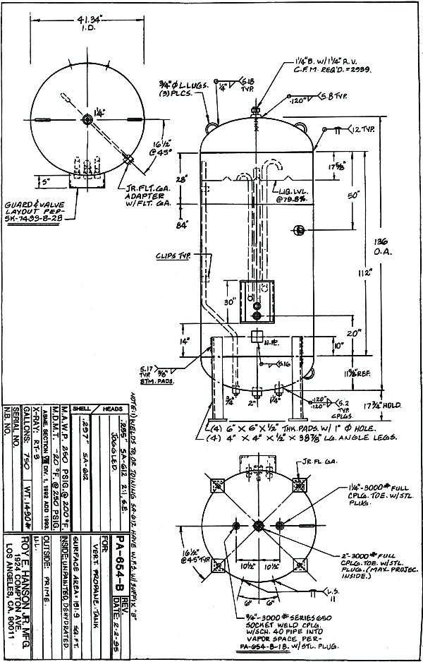 600x938 weight of propane per gallon click on drawing to enlarge - Gallon Drawing
