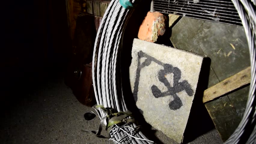852x480 Swastika On The Gallows Drawing Stock Footage Video - Gallows Drawing