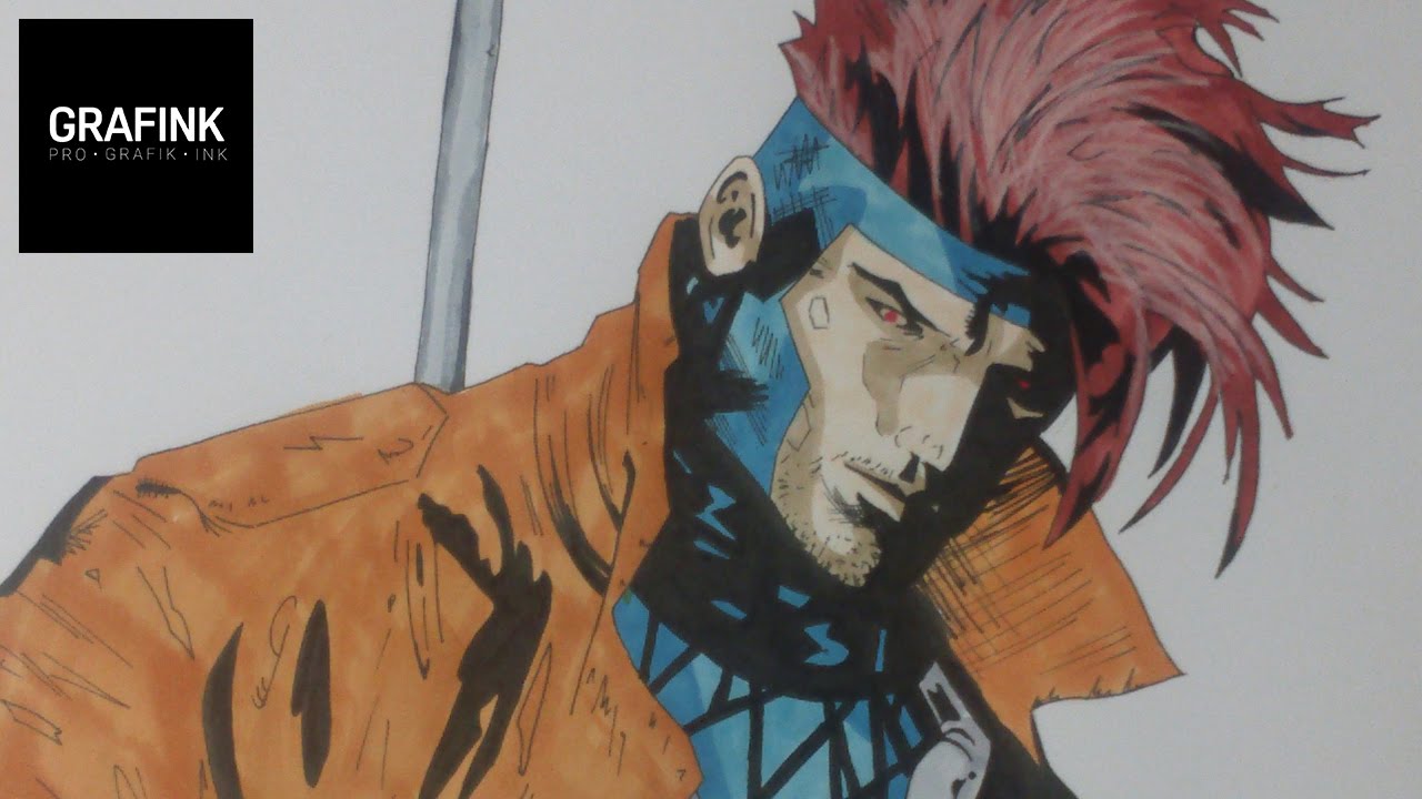 1280x720 Drawing Gambit Marvel Comic - Gambit Drawing