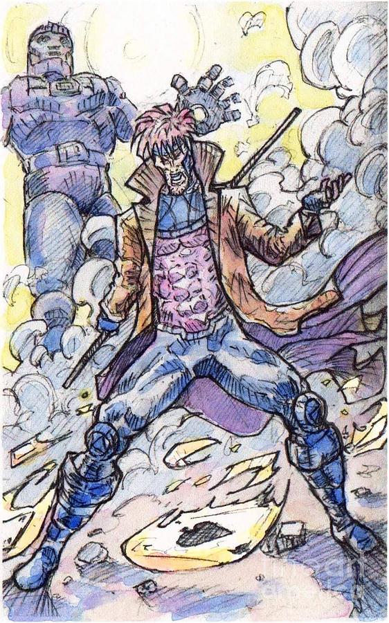 562x900 Gambit Drawing - Gambit Drawing