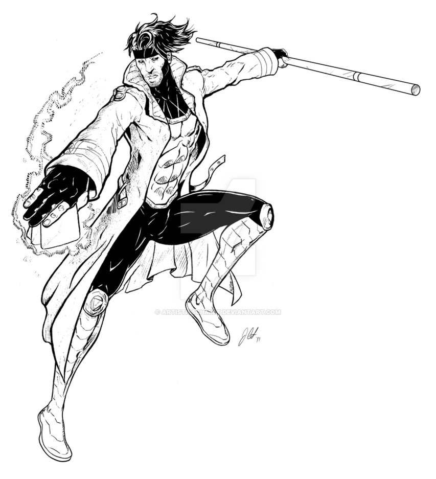 853x937 Gambit Drawing - Gambit Drawing