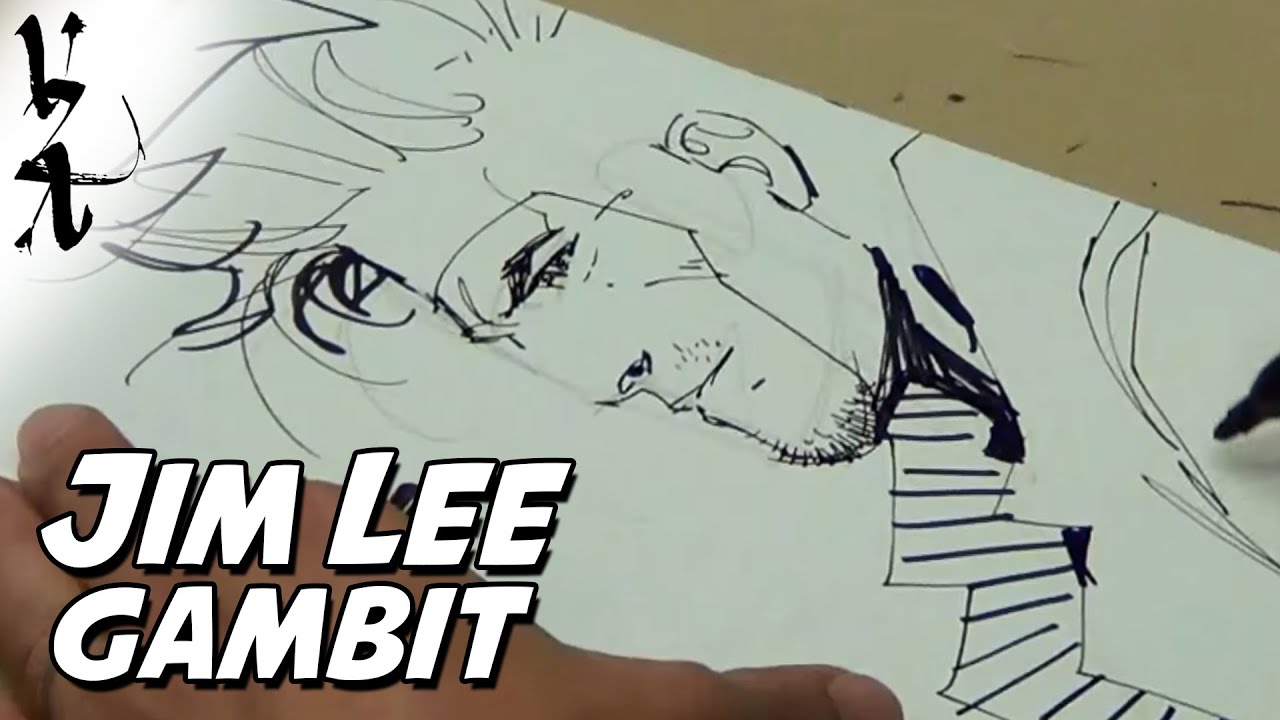 1280x720 Jim Lee Drawing Gambit - Gambit Drawing