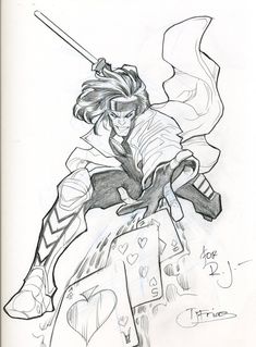 235x319 Best Gambit Images X Men, Rogues, Cartoons - Gambit Drawing