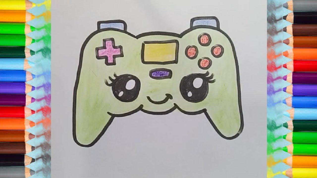 1280x720 how to draw game console for children - Game Console Drawing