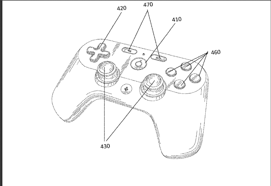 1029x707 Patent Reveals Possible First Look - Game Console Drawing