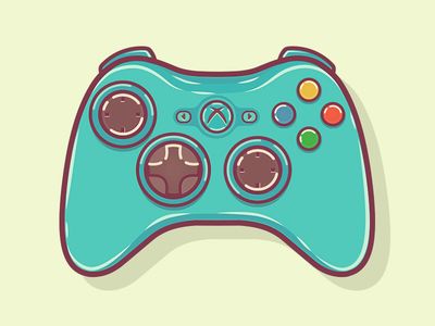 400x300 Xbox Controller Xbox Controller, Xbox - Game Controller Drawing