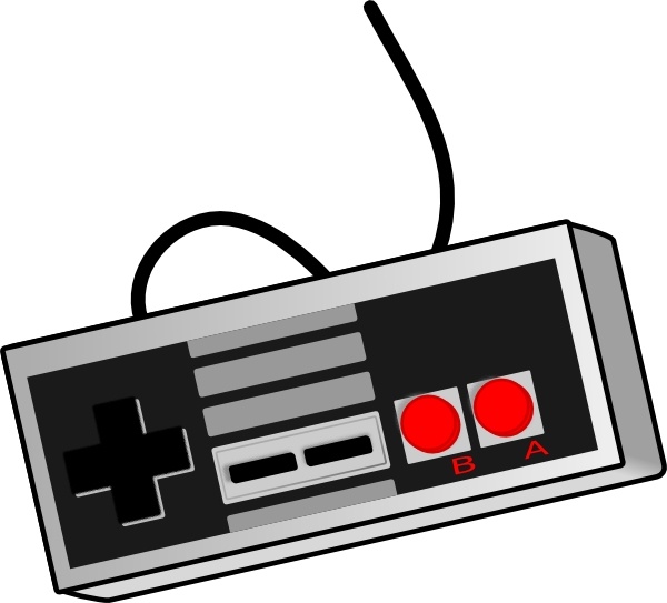 600x543 Bhspitmonkey Old School Game Controller Clip Art Free Vector - Game Controller Drawing