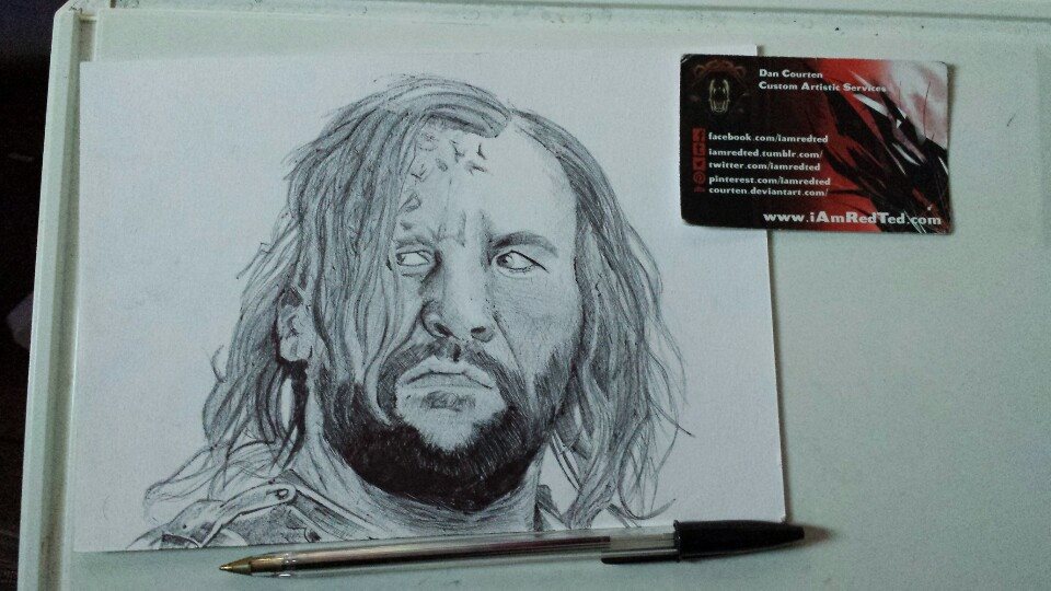 960x540 Game Of Thrones The Hound Pen Drawing - Game Of Thrones Drawings