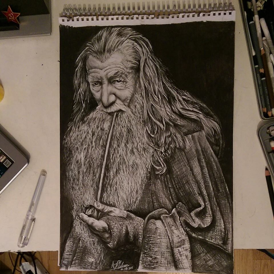 960x960 amazing hour gandalf drawing - Gandalf Drawing