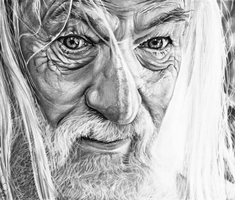 750x640 Gandalf Drawing - Gandalf Drawing