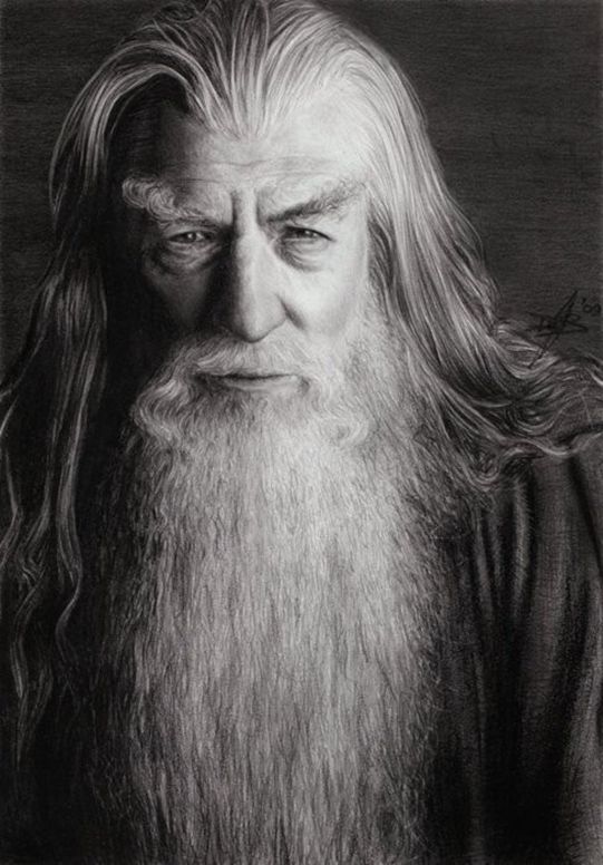 541x776 How To Draw A Realistic Drawings Gandalf, Wise Words, Quotes - Gandalf Drawing