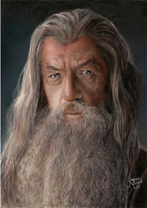 212x300 Realistic Drawing Of Gandalf From Lord Of Rings - Gandalf Drawing