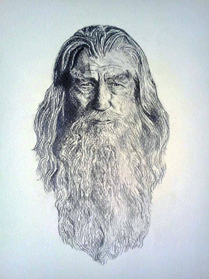 720x960 So My Other Fan Art Drawing Of Gandalf Lordoftherings - Gandalf Drawing