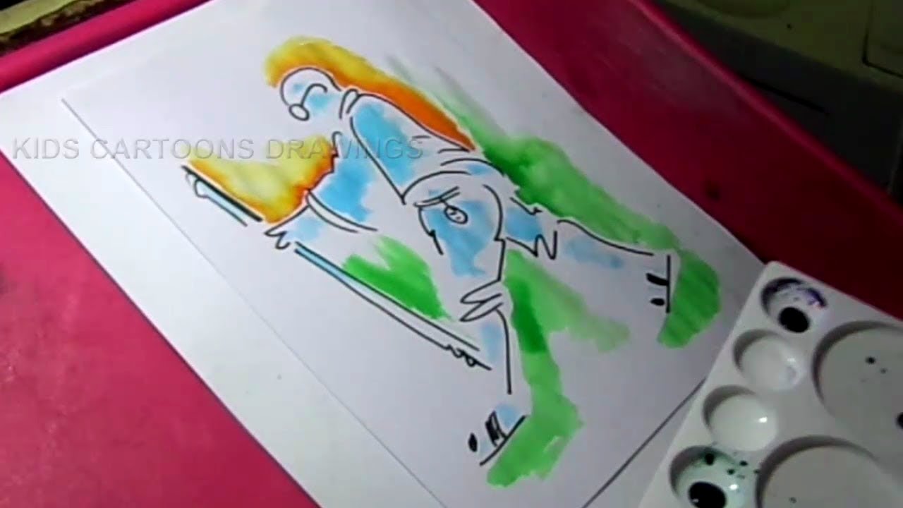 1280x720 How To Draw Gandhi Simple Outline Drawing Independence Day - Gandhi Drawing Outline