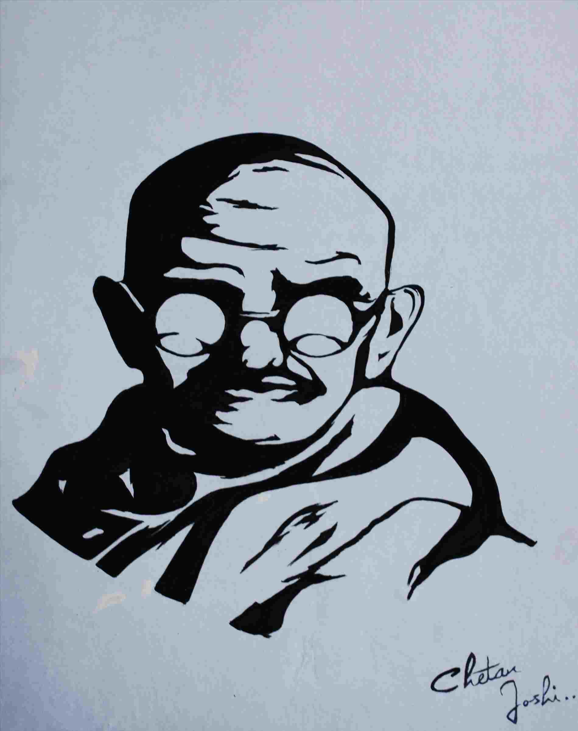 1899x2402 Pencil Drawing Of Gandhiji To Draw Rahul Ghandi May Be - Gandhiji Drawing