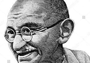 300x210 Pencil Sketches Of Gandhiji Mahatma Gandhi Pencil Drawing Meus - Gandhiji Drawing