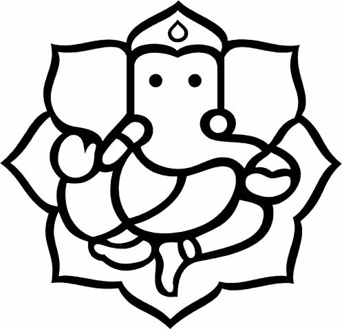 500x478 ganesh drawing picture drawing skill - Ganesh Drawing