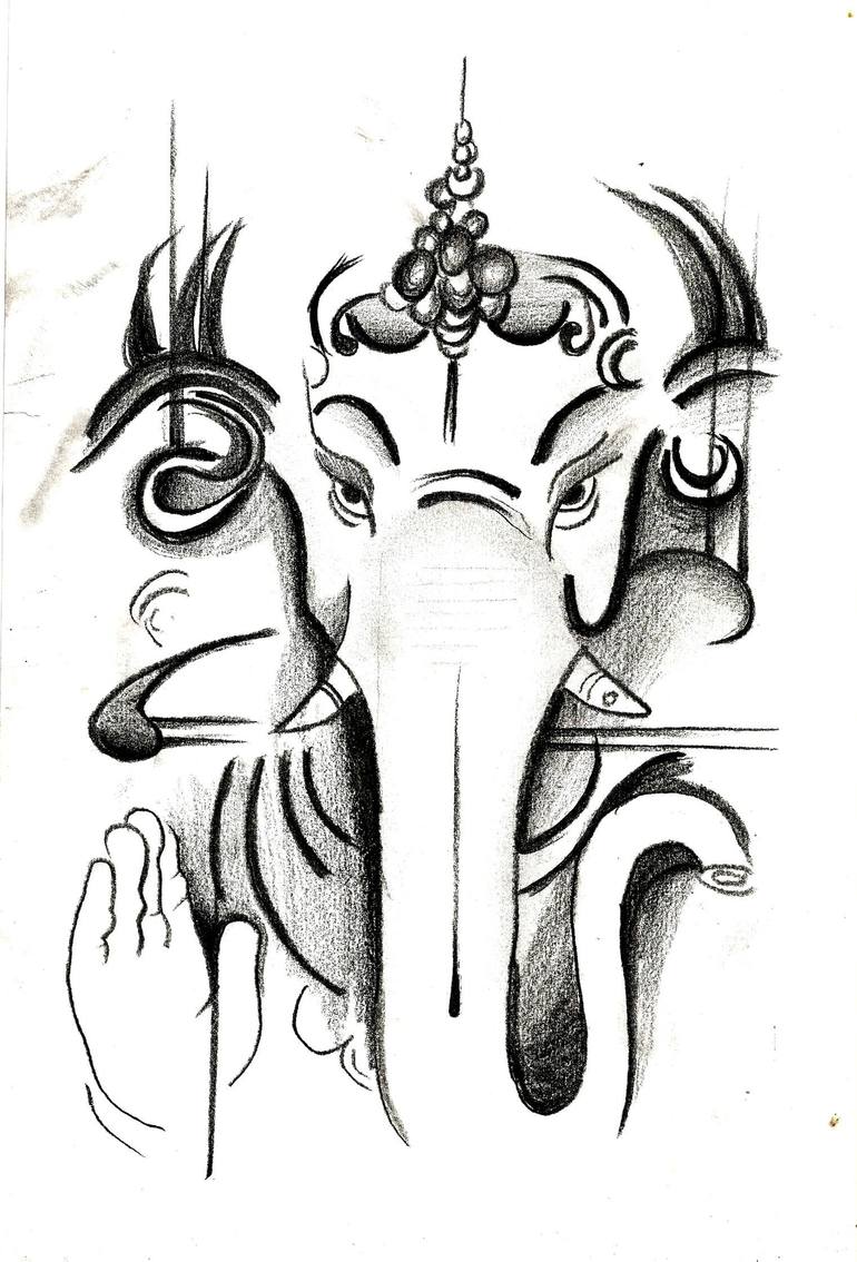770x1134 ganesh drawing - Ganesh Drawing