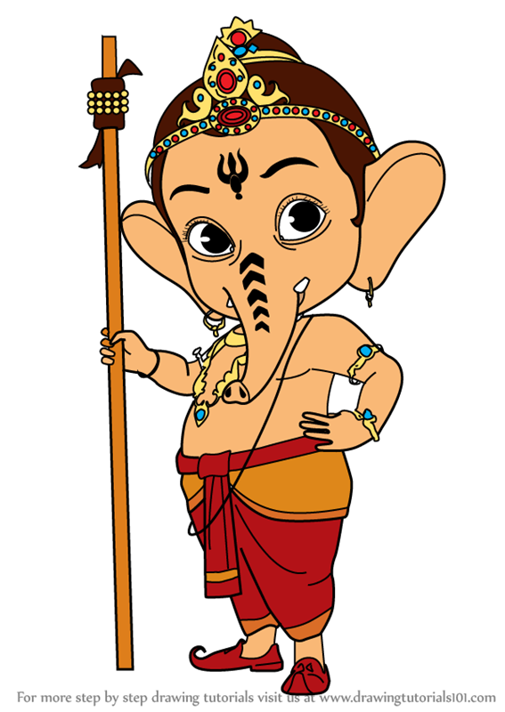 567x800 learn how to draw bal ganesh - Ganesh Drawing