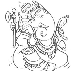 250x250 ganesh drawing desktop backgrounds - Ganesh Drawing Images