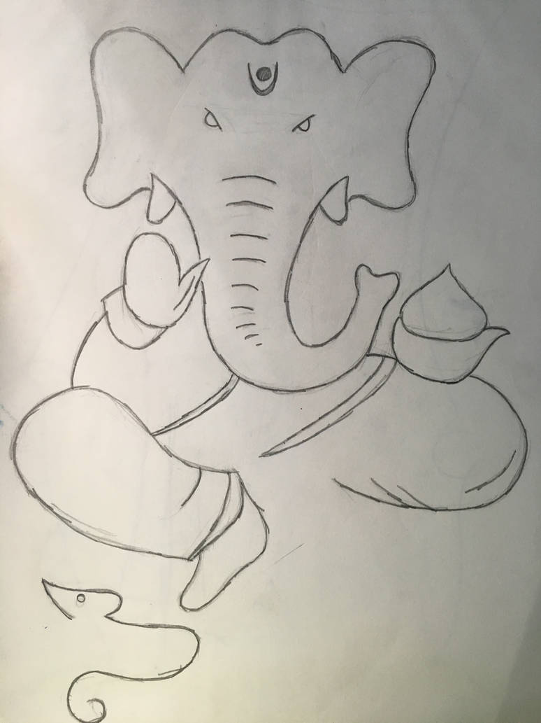 774x1033 ganesh drawing - Ganesh Drawing Images