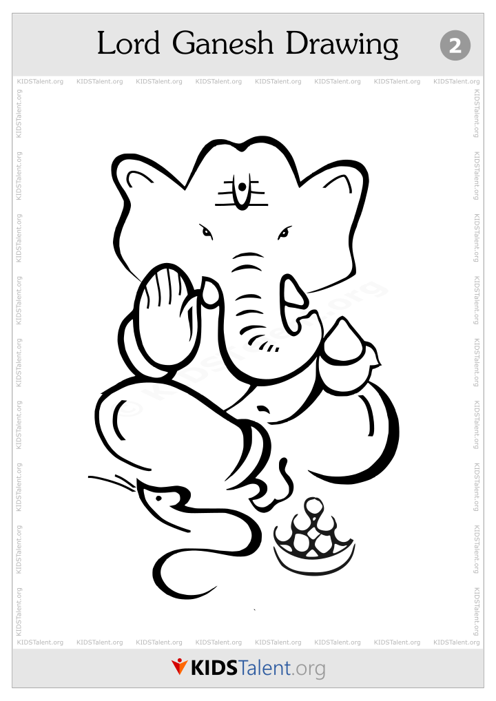 720x1018 ganesh sketch free download clip art - Ganesh Drawing Images