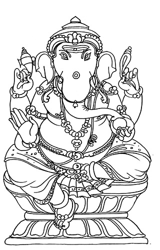 320x500 Art Photos - Ganesh Drawing Images