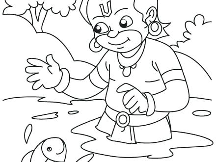 440x330 Bal Ganesha Coloring Pages Drawing Outline At Free For Personal - Ganesh Drawing Outline