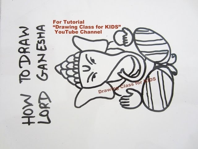 640x480 How To Draw Simple Ganesha Drawing Tutorial For Kids Beginners - Ganesh Drawing Simple