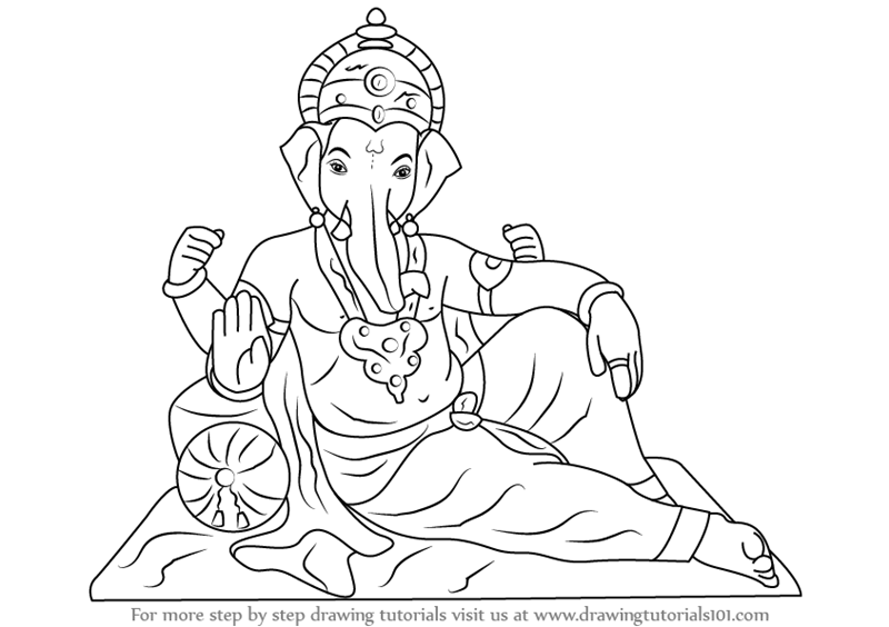 800x564 Learn How To Draw Ganesh Ji - Ganesh Ji Drawing