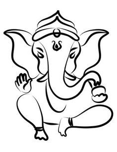 236x307 views tatoo's ganesha tattoo, ganesha drawing, ganesha art - Ganesh Line Drawing