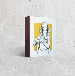 297x300 Line Drawing Lord Ganesh With Flute Ganeshism - Ganesh Line Drawing