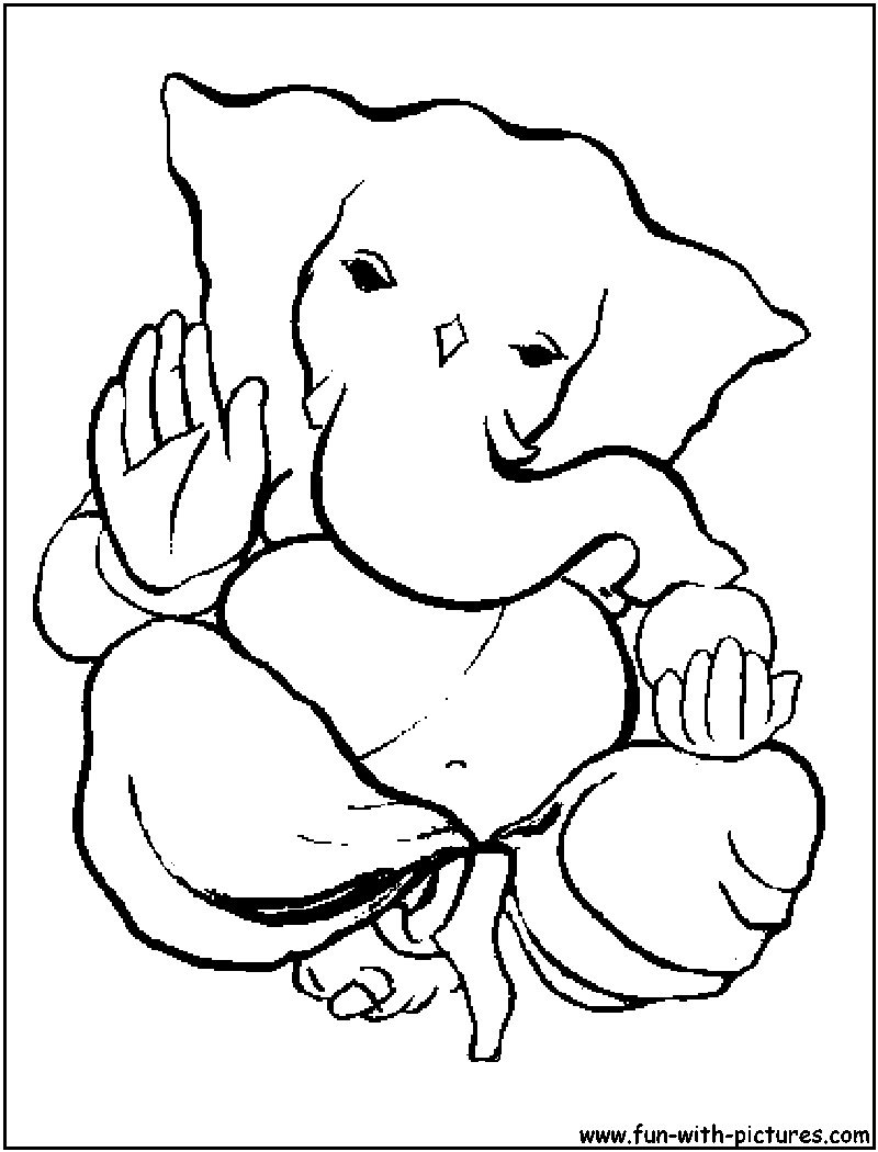 800x1050 ganesh cartoon drawing simple ganesh line drawings - Ganesh Line Drawing