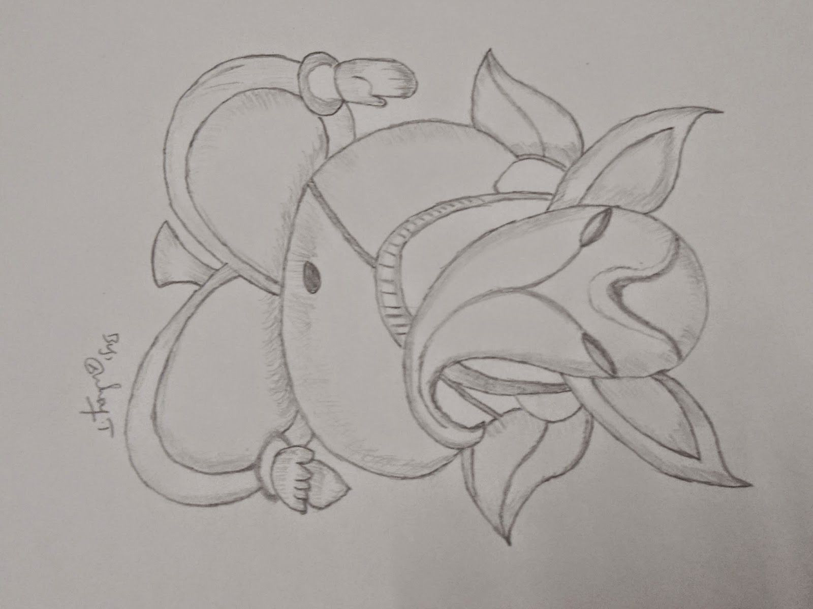 1600x1200 Ganesha Drawing Sketch Fresh Ganapathi Pencil Drawings Lord - Ganesh Pencil Drawing