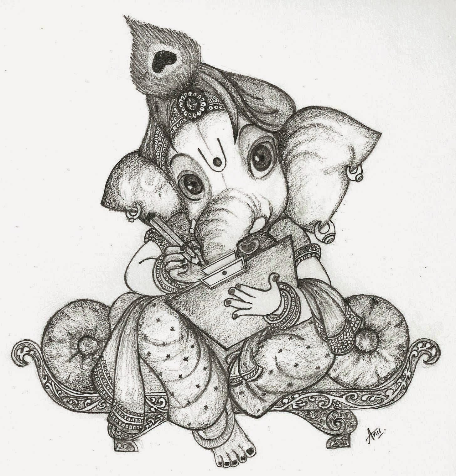 Ganesh Pencil Drawing at Explore collection of