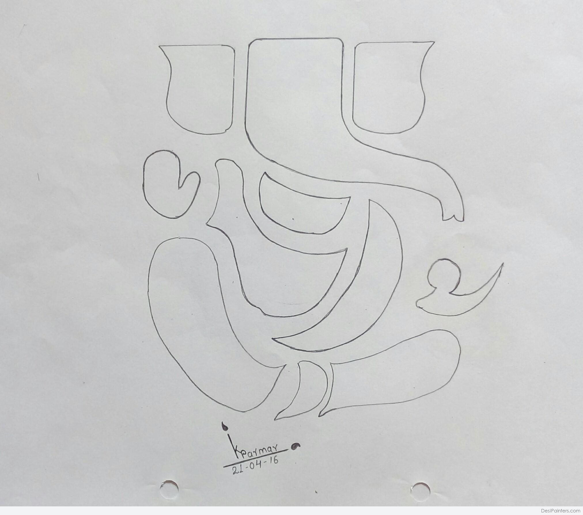 2024x1790 Pencil Sketch Of Lord Ganesh - Ganesh Pencil Drawing