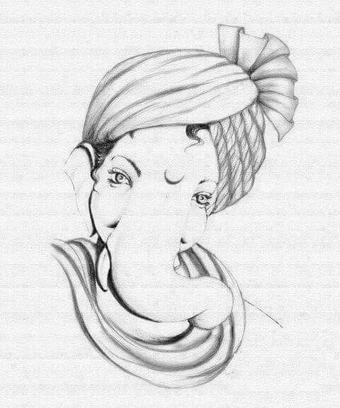 480x576 pencil sketch ganesh sri ganesh art in ganesha sketch - Ganesh Pencil Drawing